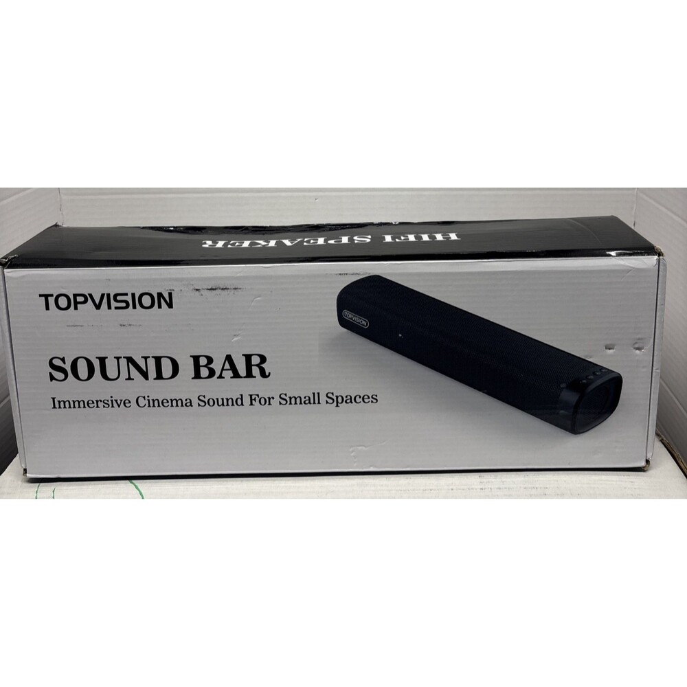 TOPVISION SoundBar: TV, Soundbar, Wired & Wireless Bluetooh Speaker New In box